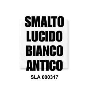 SLA 000317 smalto per ceramica lucido bianco antico idoneo MOCA alimentare Colorobbia ViErreBi Marostica