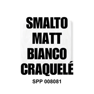 SPP 008081 Smalto per ceramica bianco matt ad effetto craquelé Colorobbia applicabile a immersione e spruzzo, miscelabile e compatibile con diversi impasti, ViErreBi Marostica Vicenza