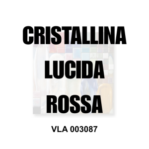 VLA 003087 cristallina per ceramica lucida rossa Colorobbia idonea alimentare MOCA, ViErreBi Marostica